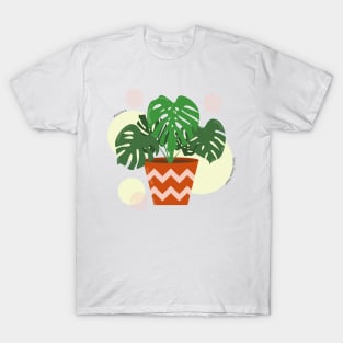 Monstera plant in the ceramic pot T-Shirt